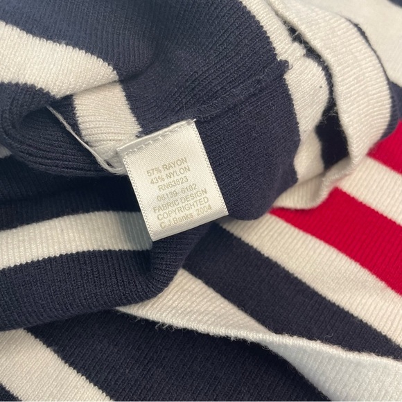 C. J. Banks by Christopher and Banks 2X Red White and Blue Sweater with Star Zip - Picture 10 of 10